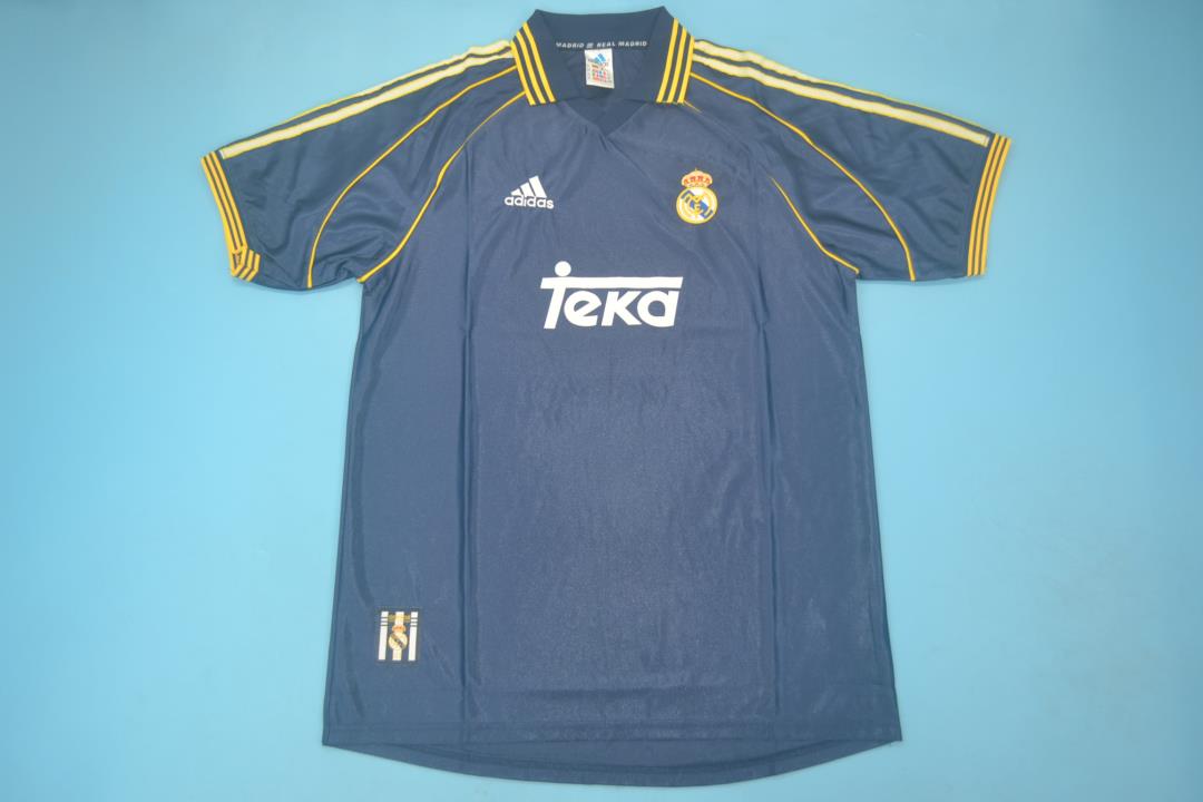AAA Quality Real Madrid 98/99 Away Black Soccer Jersey